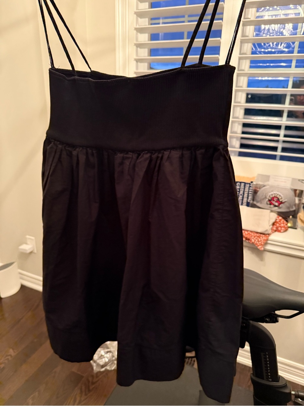 ZARA Black Spaghetti-Strap Midi dress size L
